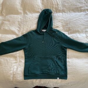 Norse Projects Mens Medium Vagn Classic Hoodie Sea Blue
